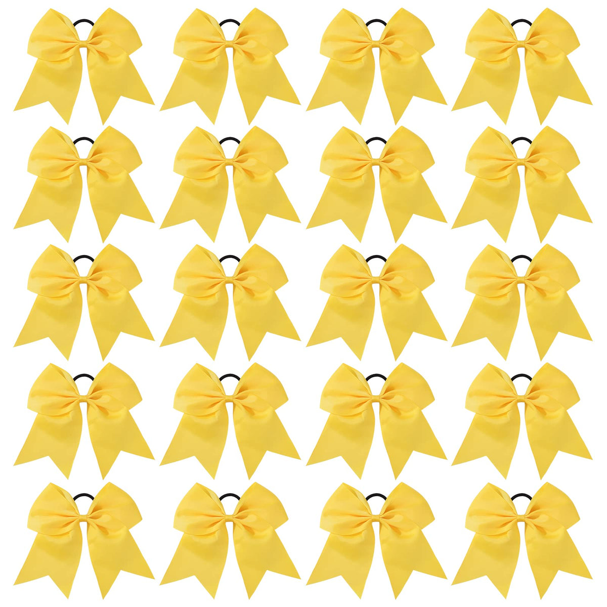 YHXX YLEN front packaging showing 20 yellow cheer bows, ready for teams