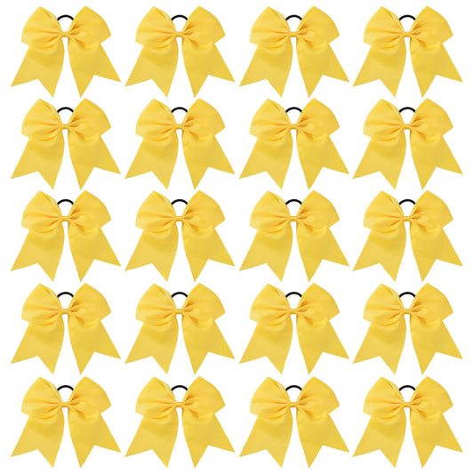 YHXX YLEN front packaging showing 20 yellow cheer bows, ready for teams