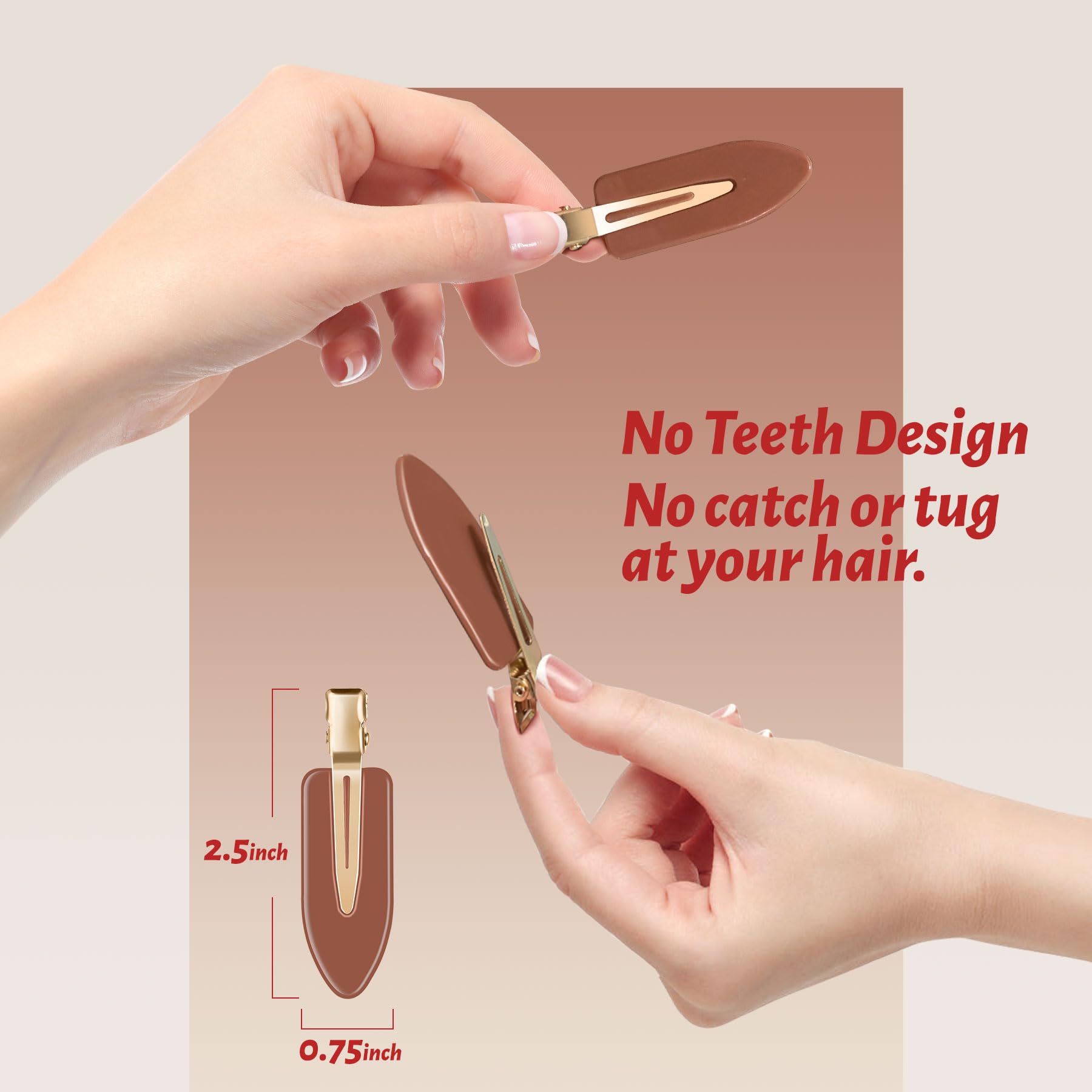 YIERSO clip pinning bangs away from face benefit: precise makeup and cutting