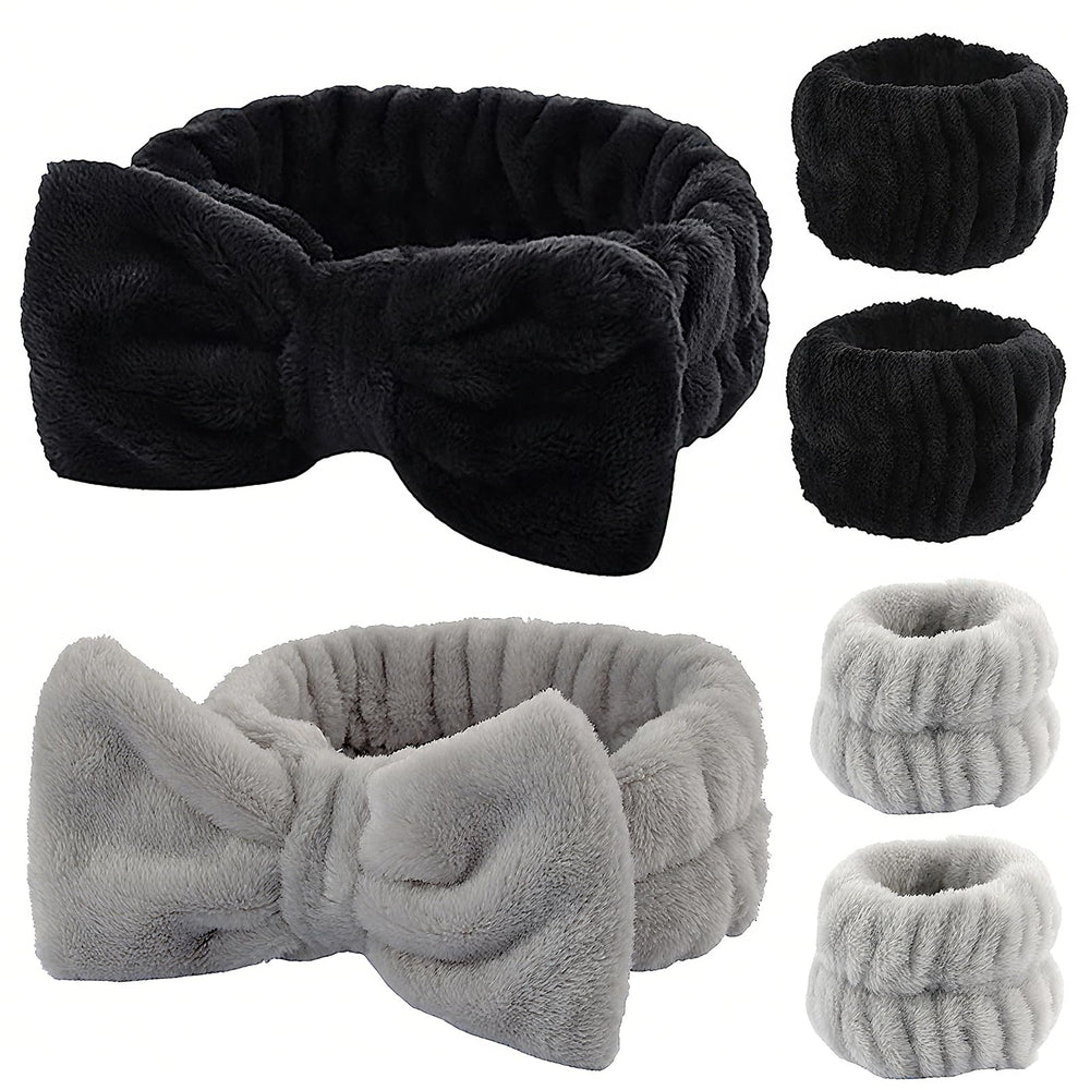YIFVNGHUI front view of headband and wristbands showing set convenience