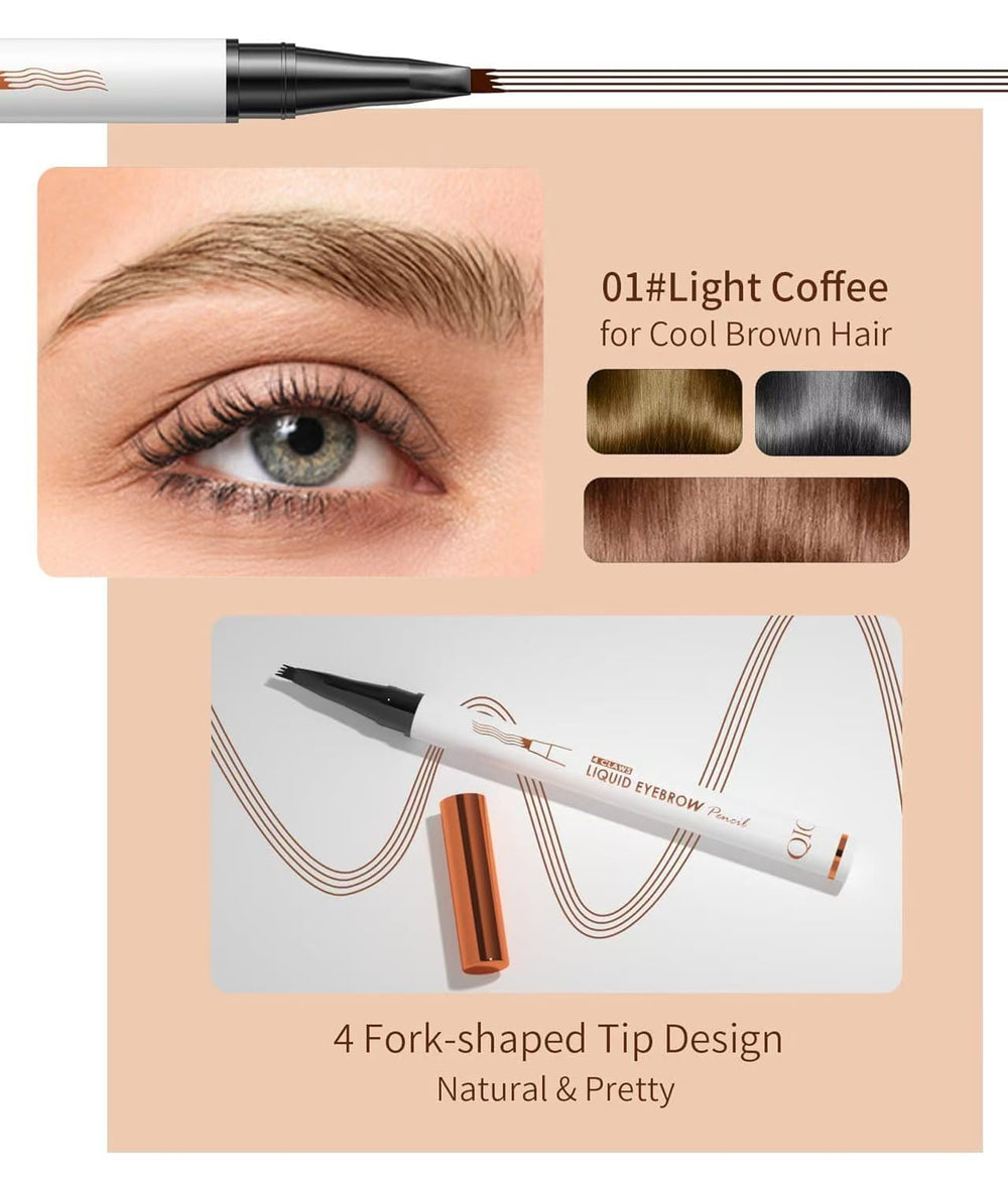YILLTOY close-up of the 4-tip microblade nib for precise hair-like strokes