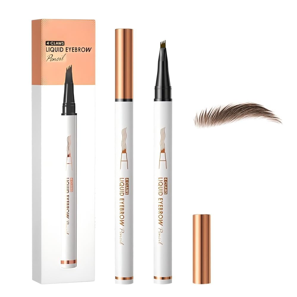YILLTOY front packaging showing two dark brown pens for longer-lasting brows