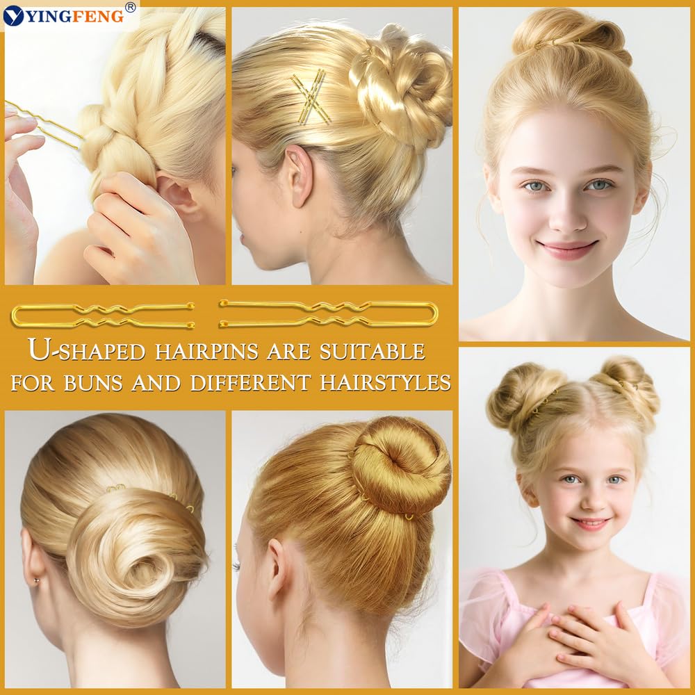 YINGFENG blonde hair net stretched to show breathability and secure bun finish benefit