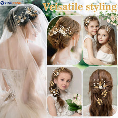 YINGFENG close-up of rhinestones and pearls highlighting sparkle and refined photo-ready detail