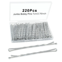 YINGFENG front packaging showing 220 silver bobby pins and case for organization