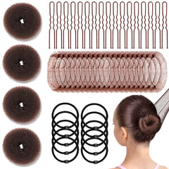 YINGFENG front packaging showing brown bun kit, clear organization for quick selection