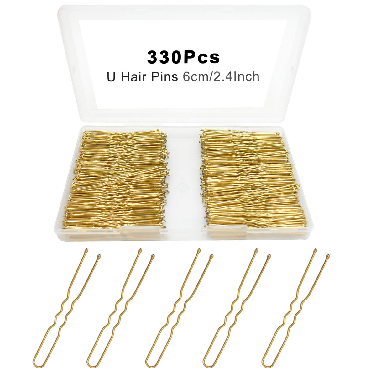 YINGFENG front packaging showing 330 gold U-shaped pins and storage box for convenience