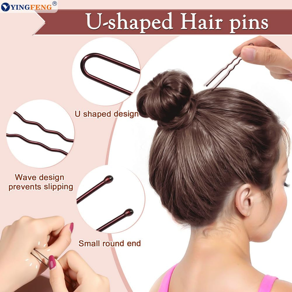 YINGFENG stretched nylon hair net detail, comfortable elastic edges prevent tugging