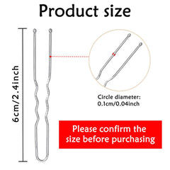 YINGFENG close-up of U-pin wavy folds for superior grip and secure hold