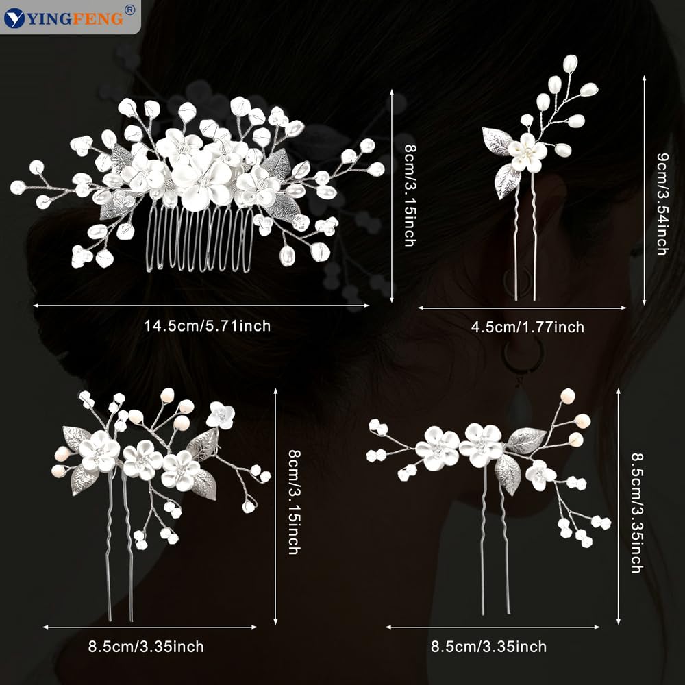 YINGFENG side comb placed in an updo demonstrating secure hold and refined look
