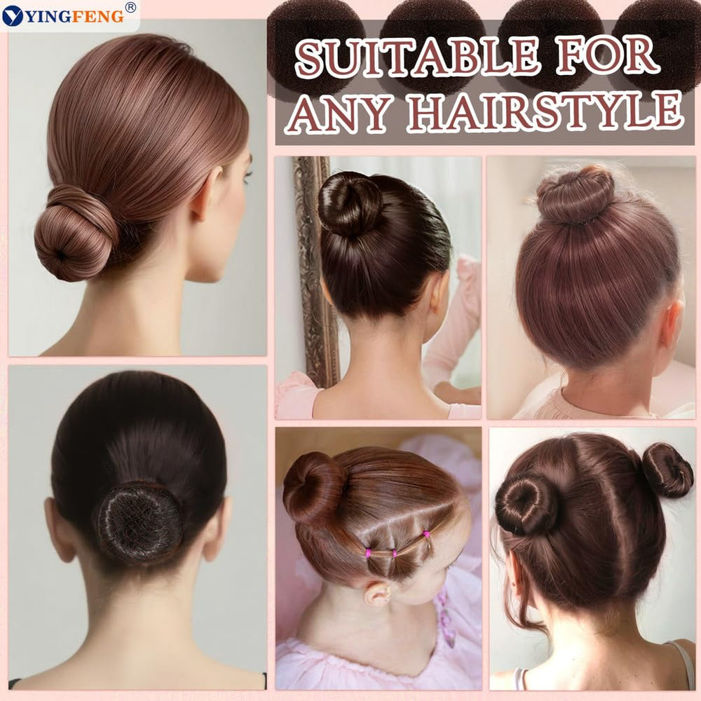 YINGFENG close-up of small bun donuts, soft texture for children’s hair control