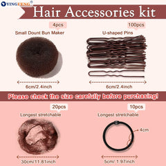YINGFENG detail of U-shaped pins with wavy folds, secure hold without slipping