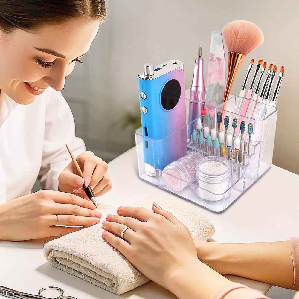 YINGJEE gift-wrapped organizer in lifestyle scene showing thoughtful present for nail techs benefit