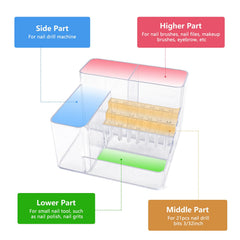 YINGJEE top close-up of 21 stepped holes displaying easy bit organization and fast selection