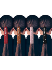 Yinkin front packaging showing the 4-pack leather wraps and colors for organized styling