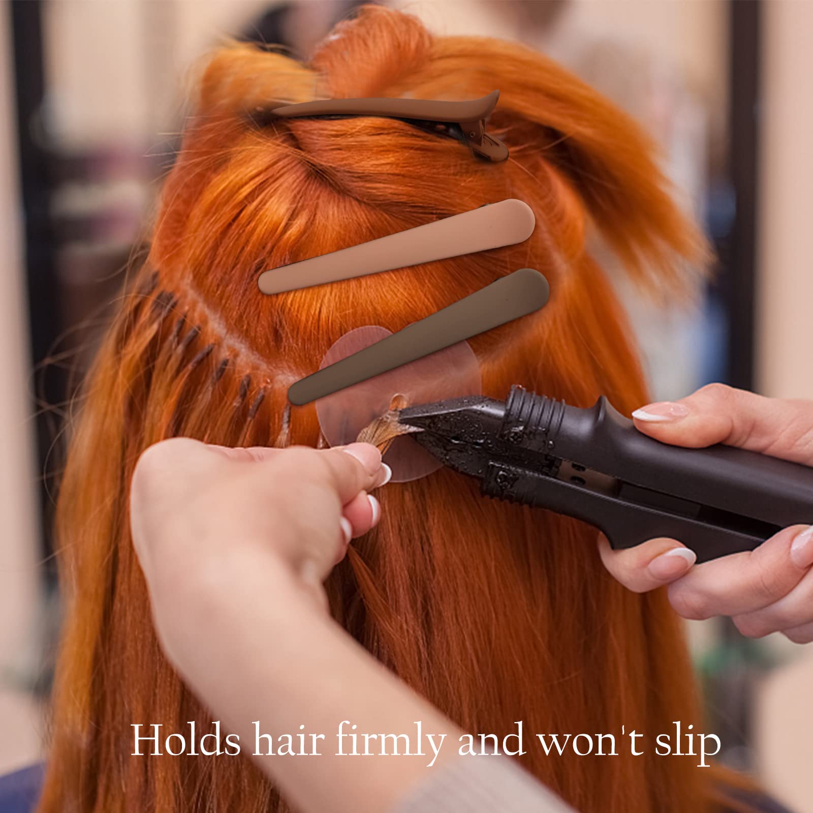 YISSION clip holding hair during styling for easy sectioning benefit