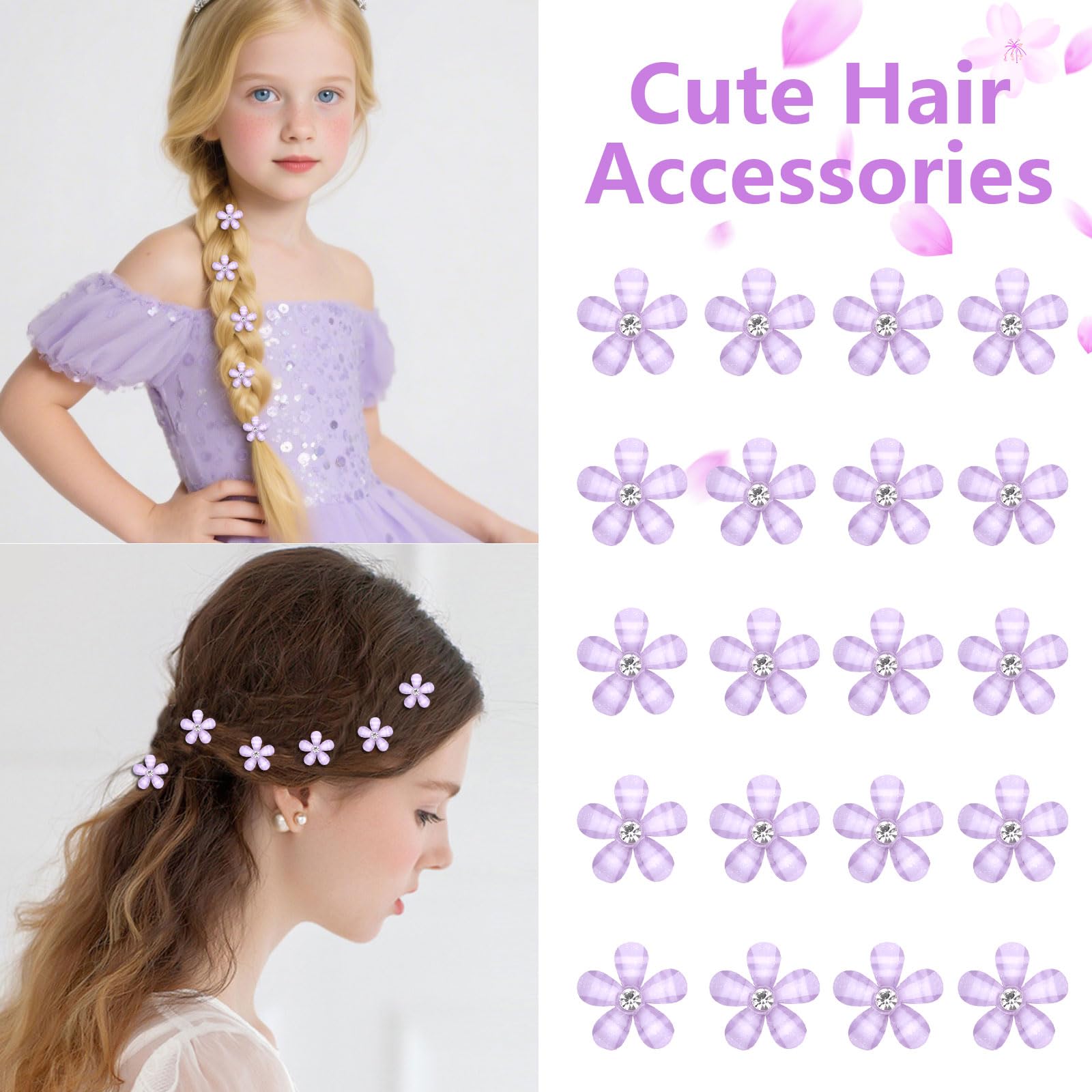 YISSION clips tucked into a braid offering secure hold and romantic accent