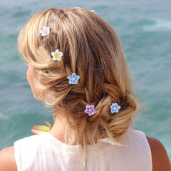 YISSION clips pinned in braided hair demonstrating decorative bridal use