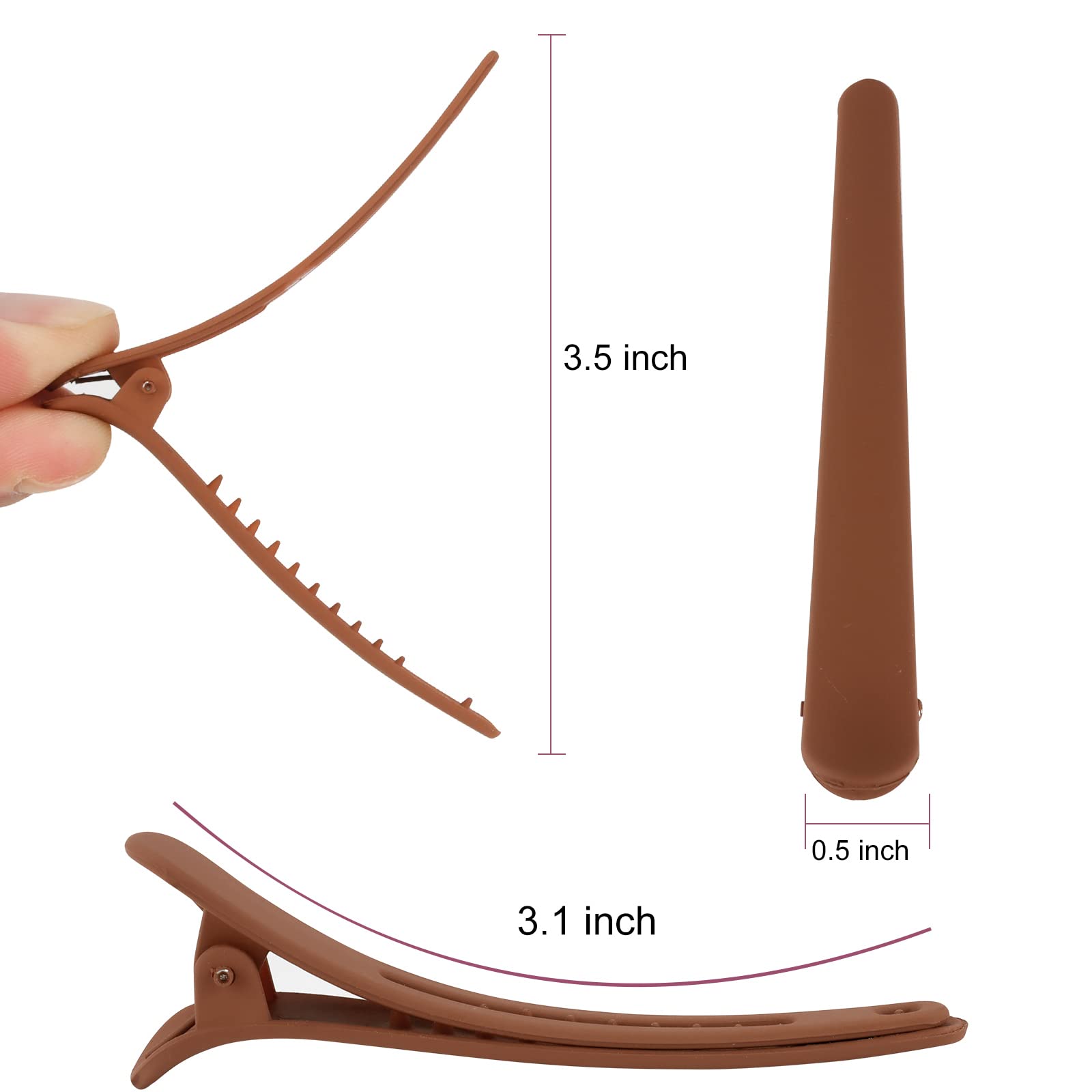 YISSION close-up of clip teeth and spring for secure grip benefit