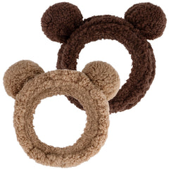 YISSION front view of brown coffee headbands showing design and color benefits