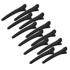 YISSION front view of 12 black matte clips showing pack benefit convenience