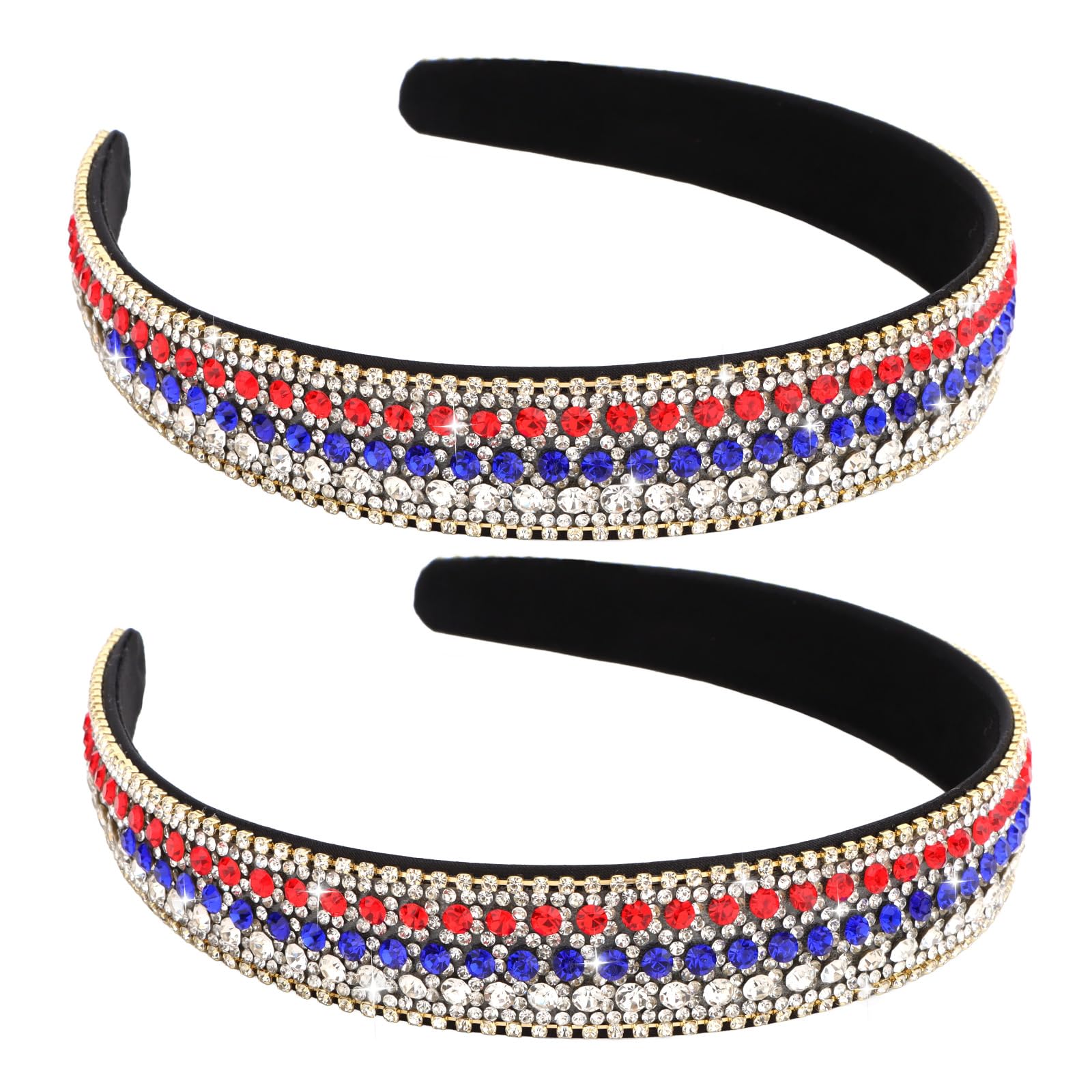 YISSION front view showing two headbands and festive appeal