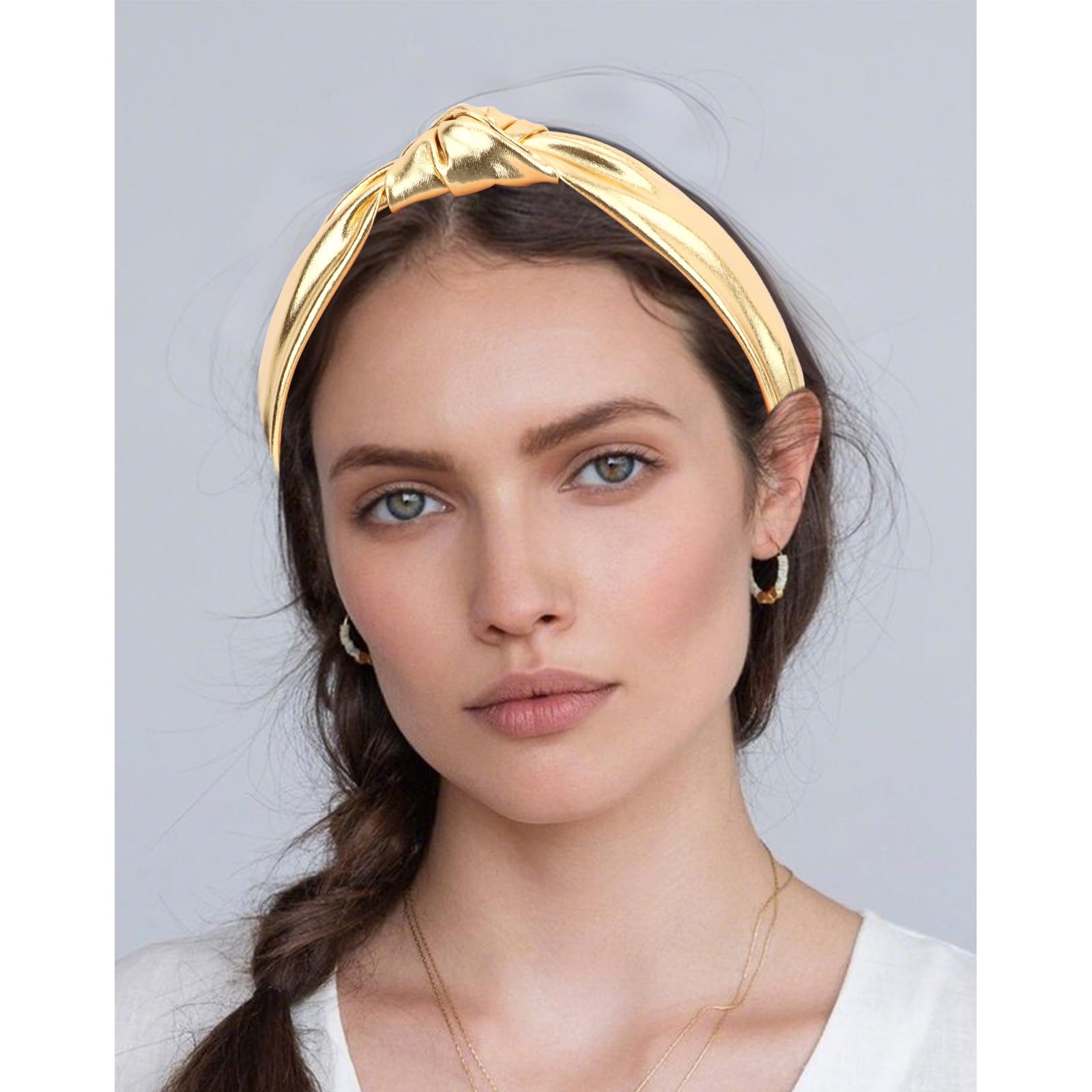 YISSION headband worn side profile demonstrating comfortable padded fit