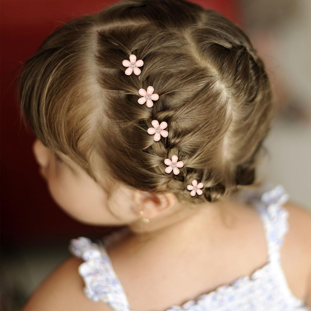 YISSION mini clips embedded in braid demonstrating decorative styling benefit
