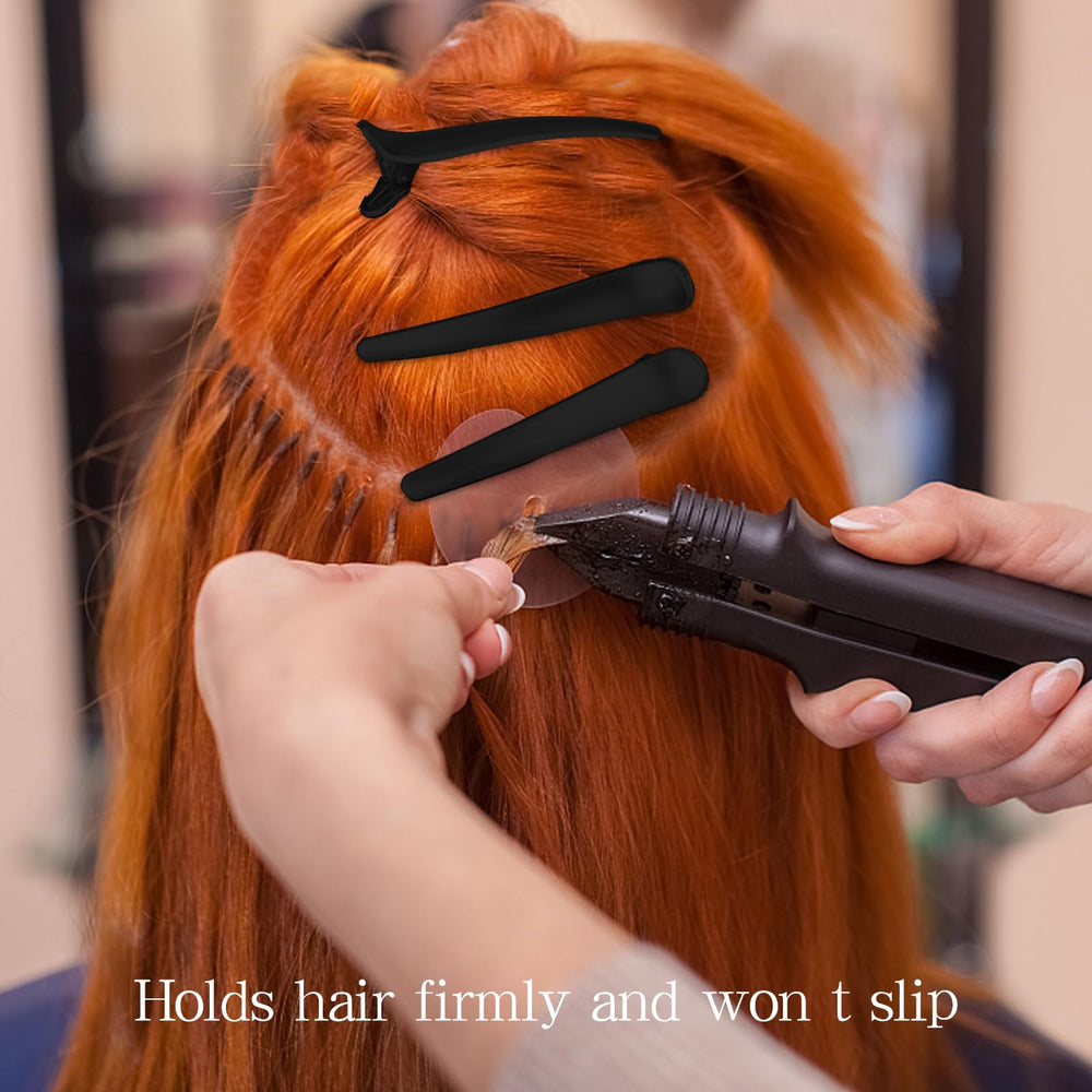 YISSION clip holding a hair section in salon illustrating professional styling benefit