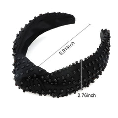 YISSION headband on mannequin showing scale and coverage for styling