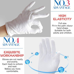 YITIAOYU gloves on bedside table used for overnight moisturizing routine