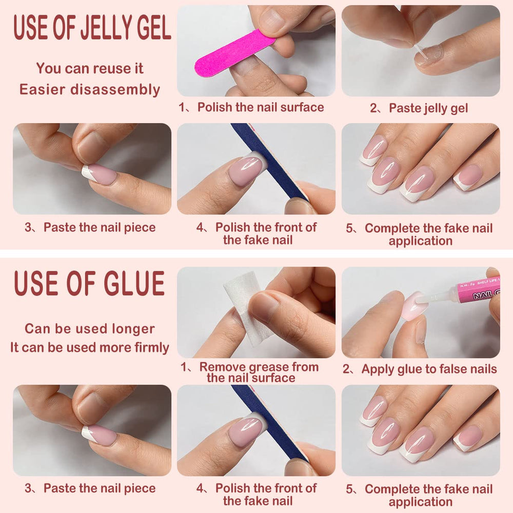 Yivaiks before and after comparison showing instant manicure transformation benefit