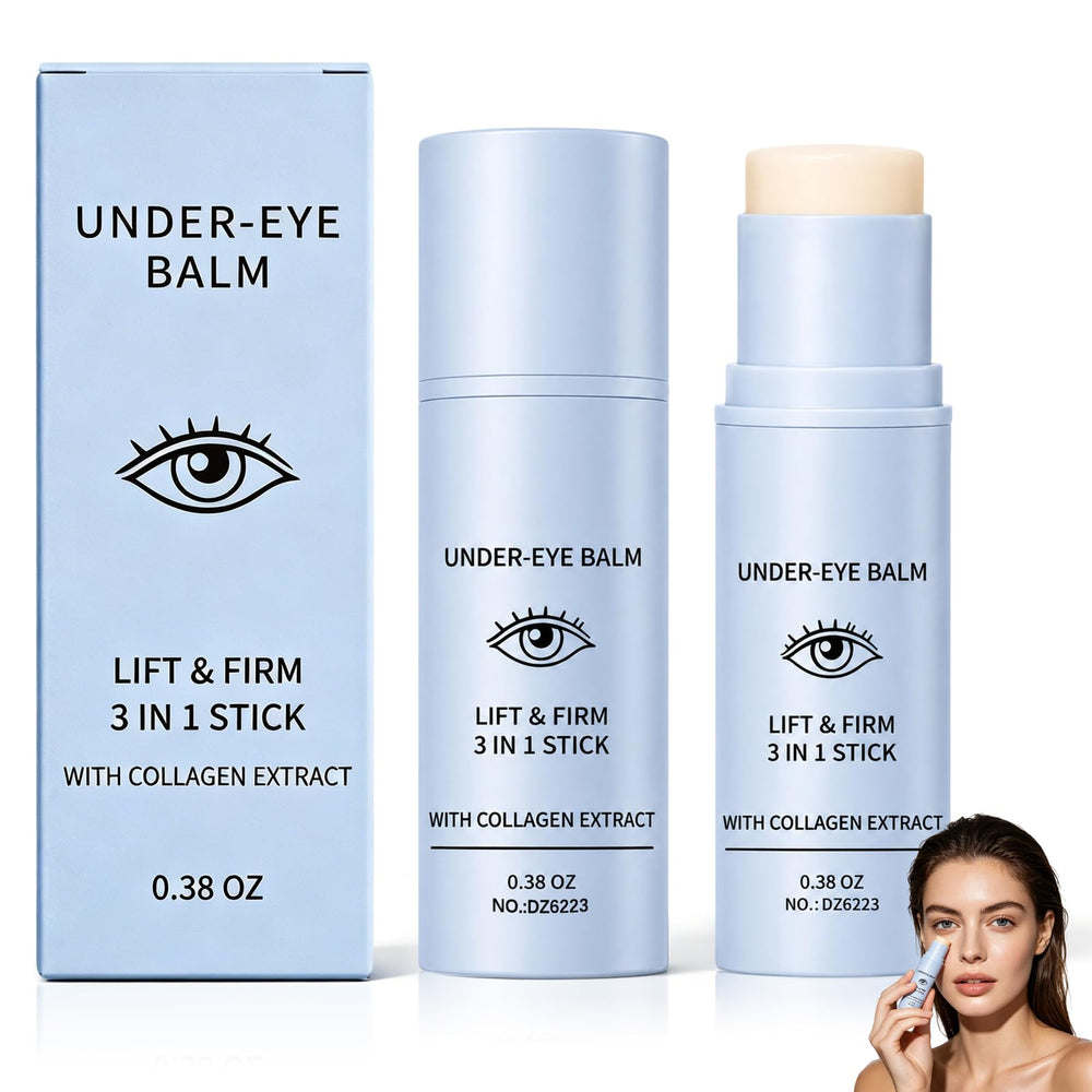 YIVANNUO front view of under eye balm showing packaging and portability
