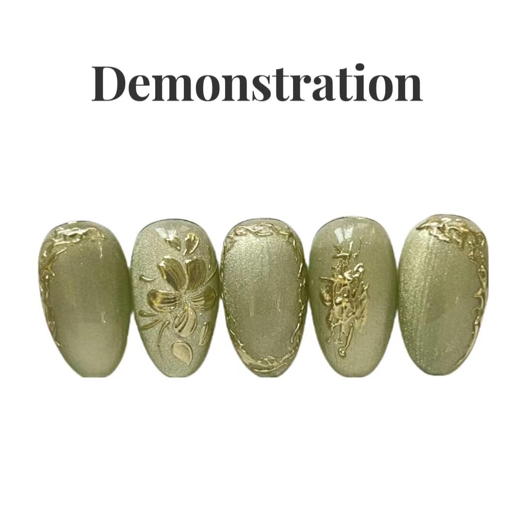 YJMyujimi gel holding rhinestones in place to show strong adhesion and secure embellishments