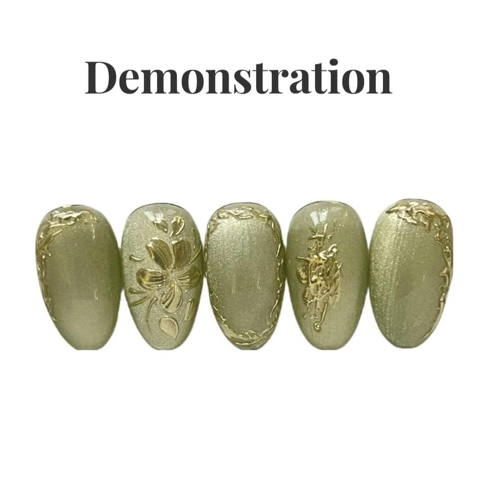 YJMyujimi gel holding rhinestones in place to show strong adhesion and secure embellishments
