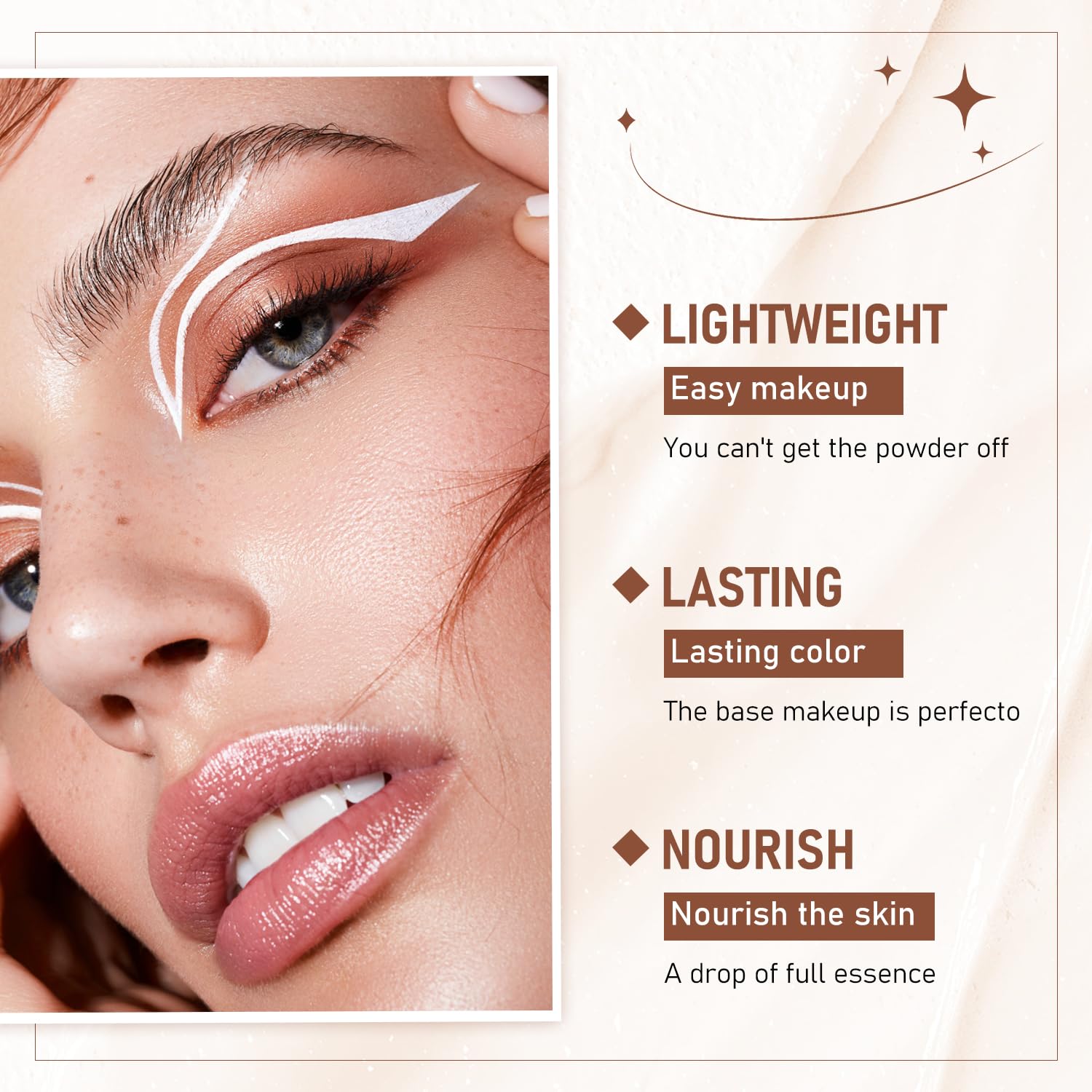 YJW before and after face view showing blemish coverage and natural look