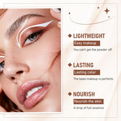YJW before and after face view showing blemish coverage and natural look