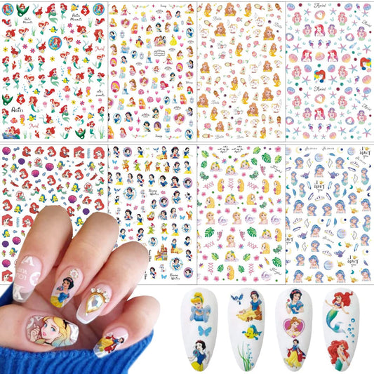 yklwnn front packaging showing all eight sheets and playful mermaid theme for variety