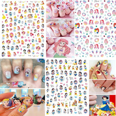 yklwnn stickers applied on acrylic nail tip demonstrating neat salon-style result