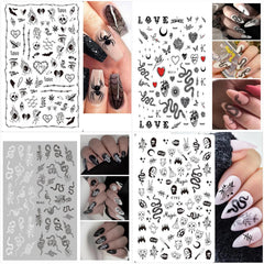YKZFUI model hand wearing gothic manicure highlighting edgy visual impact