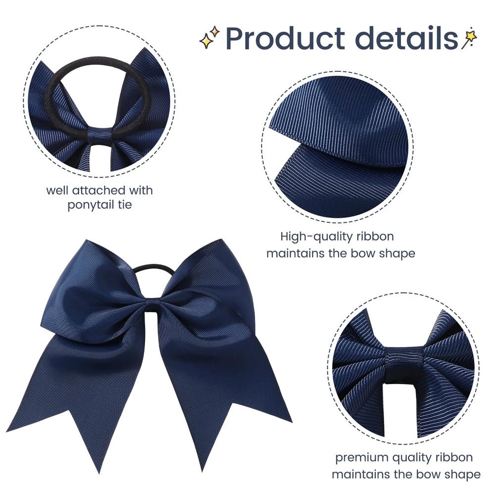 YLEN YHXX bow worn in ponytail showing visibility during routines