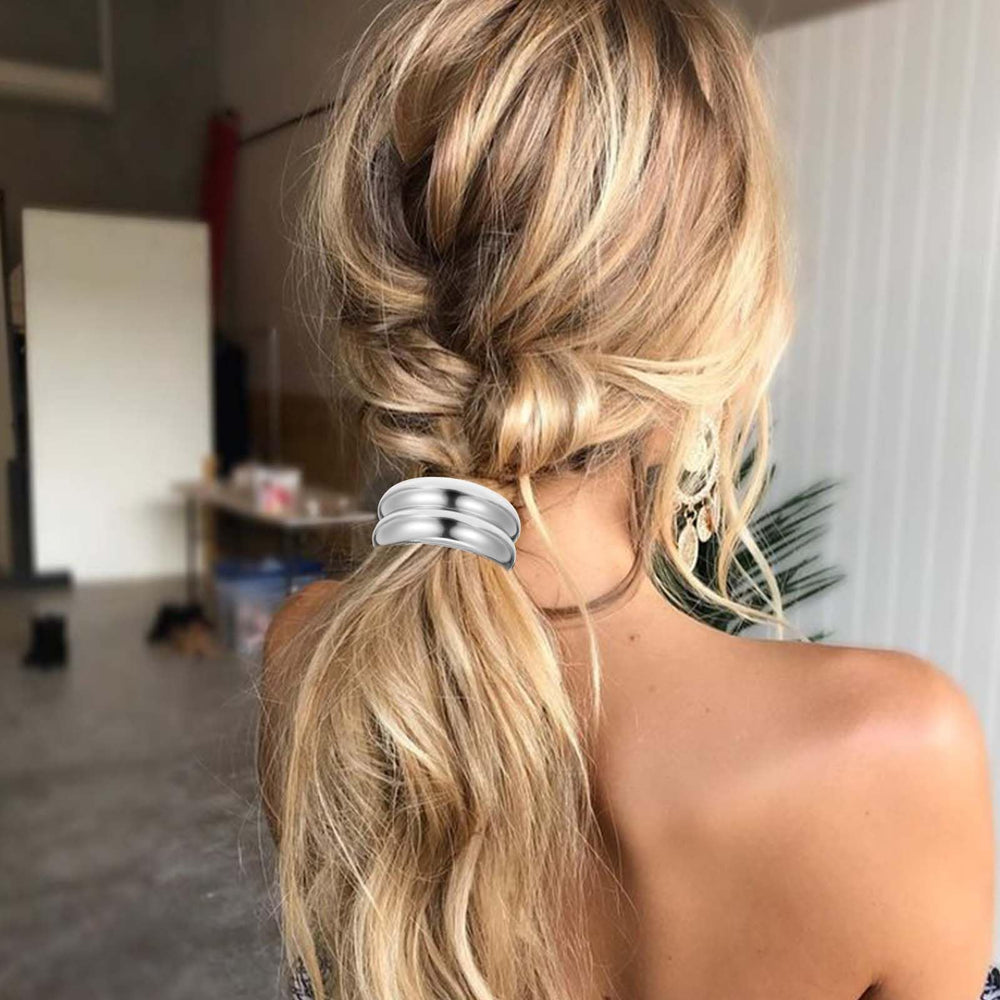 Ymapinc bun hairstyle lifestyle shot pairing accessory with outfit