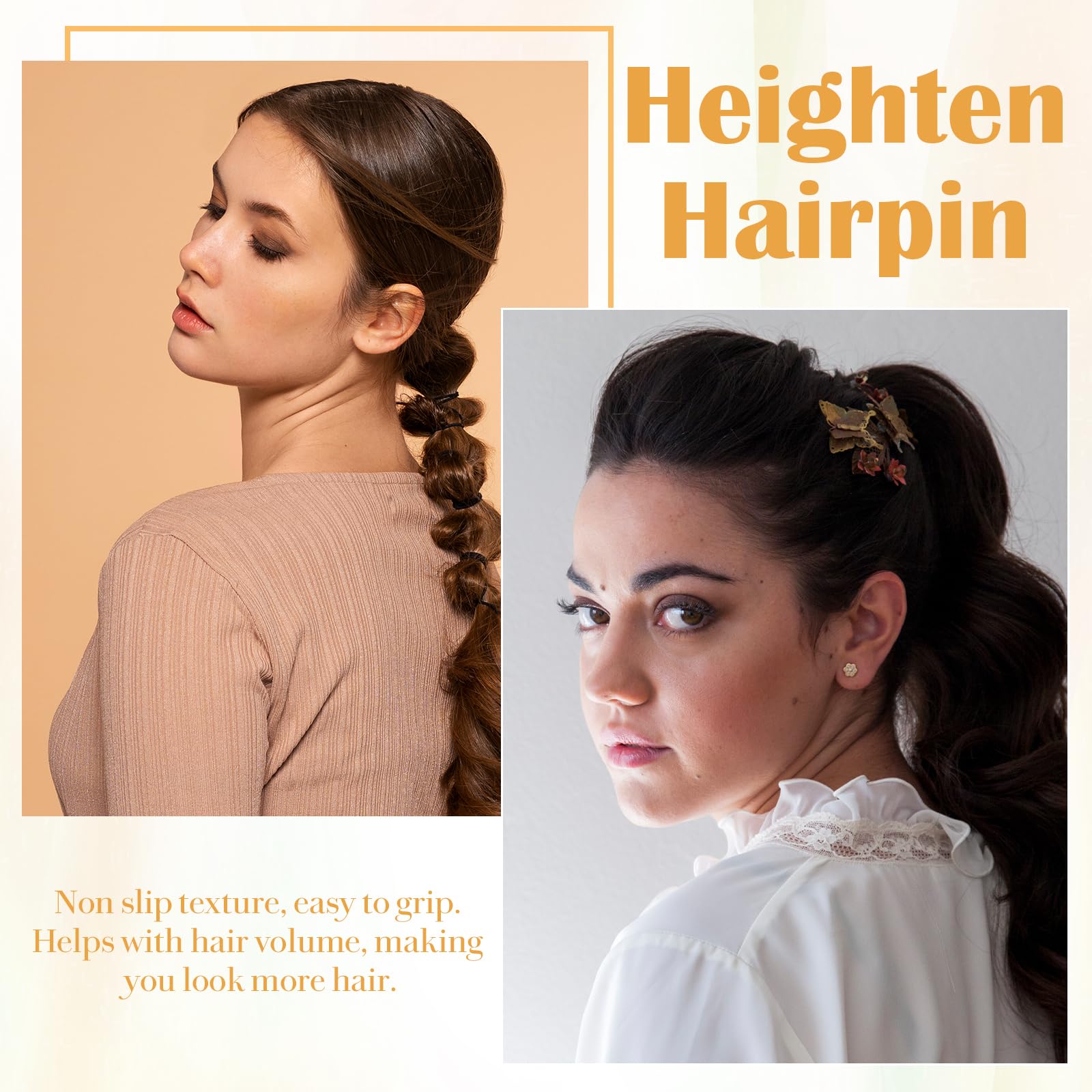 Ymapinc inserted in updo demonstrating instant volume and polished finish