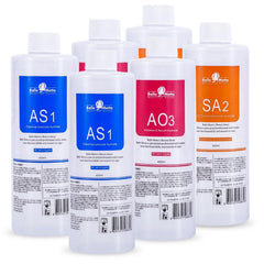 YMEYFAN front view of six 400ml bottles showing professional kit benefits