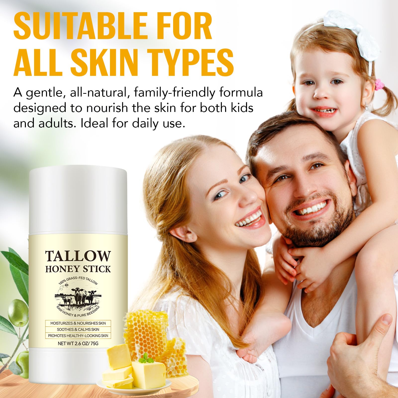 YMFGPFYL product label close-up highlighting grass-fed tallow benefits