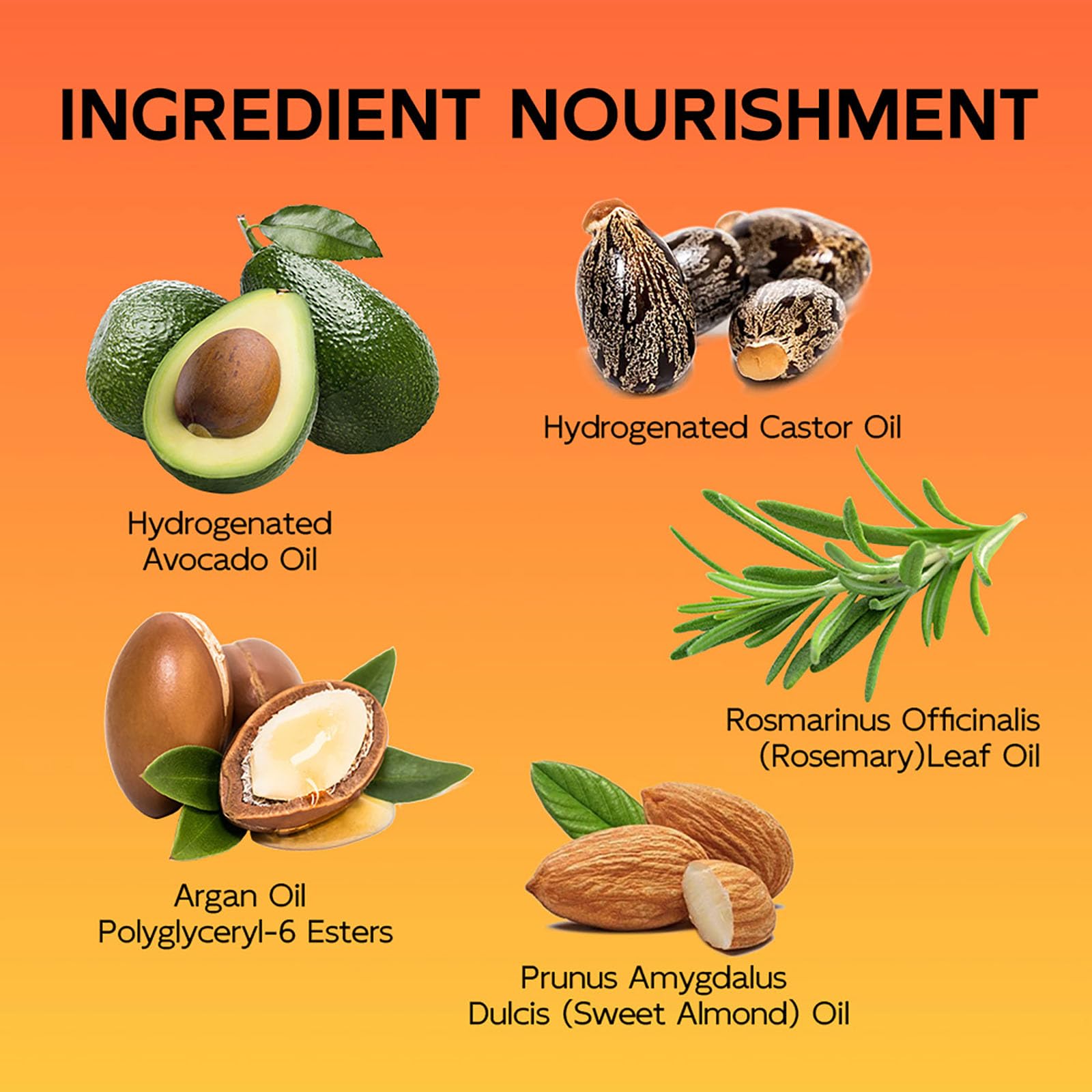 Yniquet ingredients label close-up showing argan oil and nourishing actives