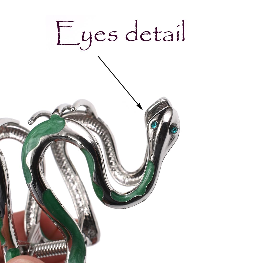 Ynxee next to ruler showing 4.3-inch size for fitting thick long hair