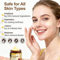 Yocisku cream being applied to hand illustrating quick absorption