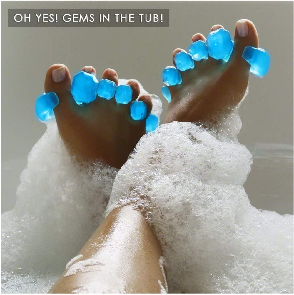 YogaToes GEMS lifestyle image by sofa illustrating relaxed home use