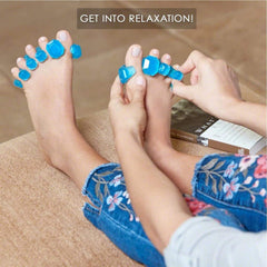 YogaToes GEMS side profile showing gemstone shape and toe support benefit